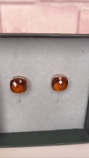Amber Square Earring