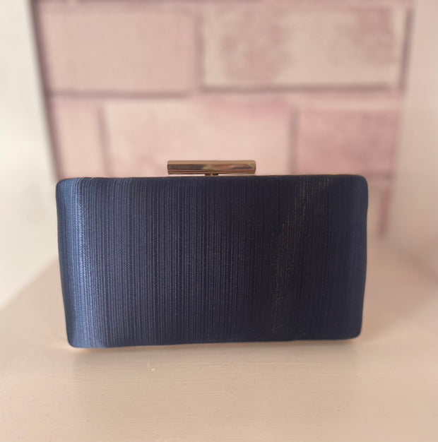 Navy & Gold Square Clutch
