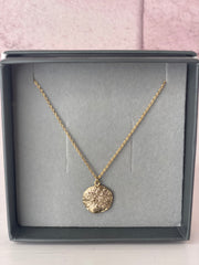 Yellow Gold Coin Necklace